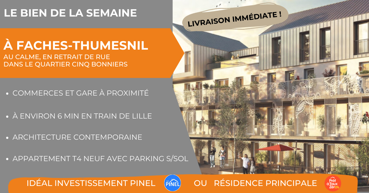Appartement T4 à Faches-Thumesnil